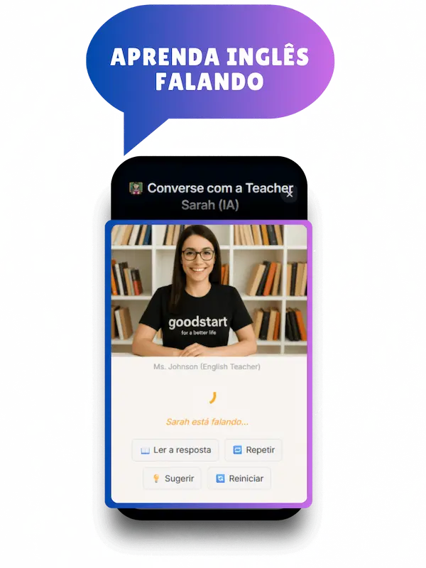 Mockup do aplicativo Goodstart+ em um celular